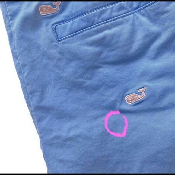Vineyard Vines Dayboat Shorts Light Blue Pink Whales Preppy 2 - Picture 11 of 15